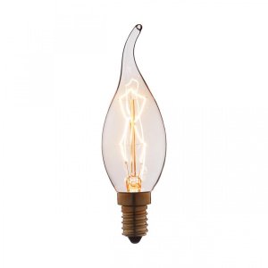 40Вт декоративная лампа накаливания свеча на ветру E14 3540-TW