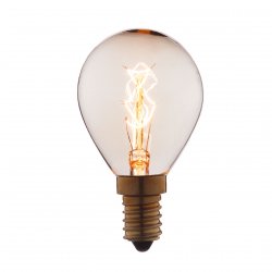 Ретро лампа Эдисона 25Вт E14 4525-S шар