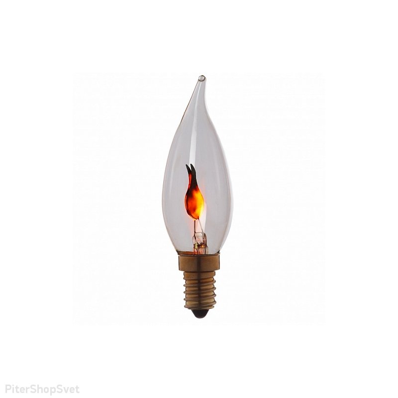 Лампочка горящая свеча 3503
