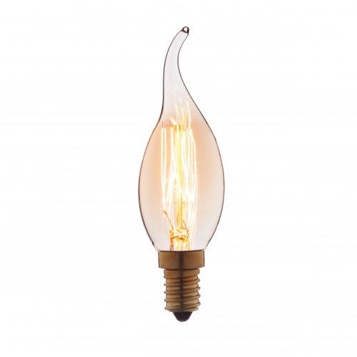 40Вт декоративная лампа накаливания свеча на ветру E14 3540-GL