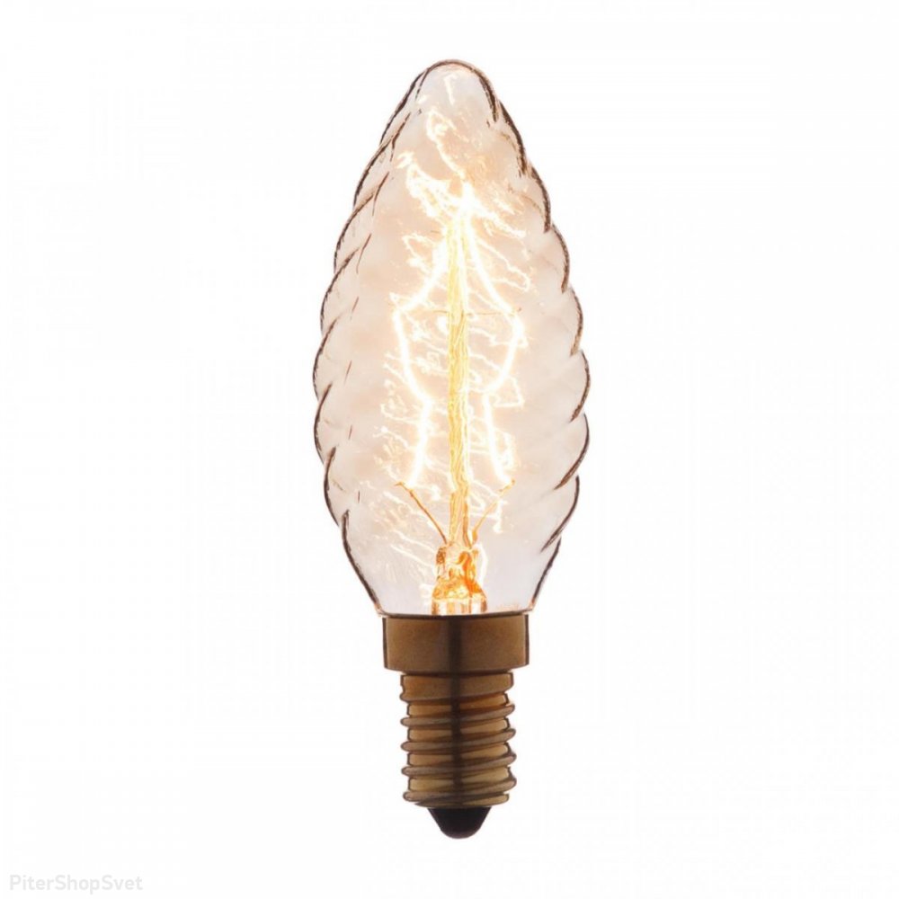 Ретро лампа Эдисона свеча 40Вт E14 3540-LT