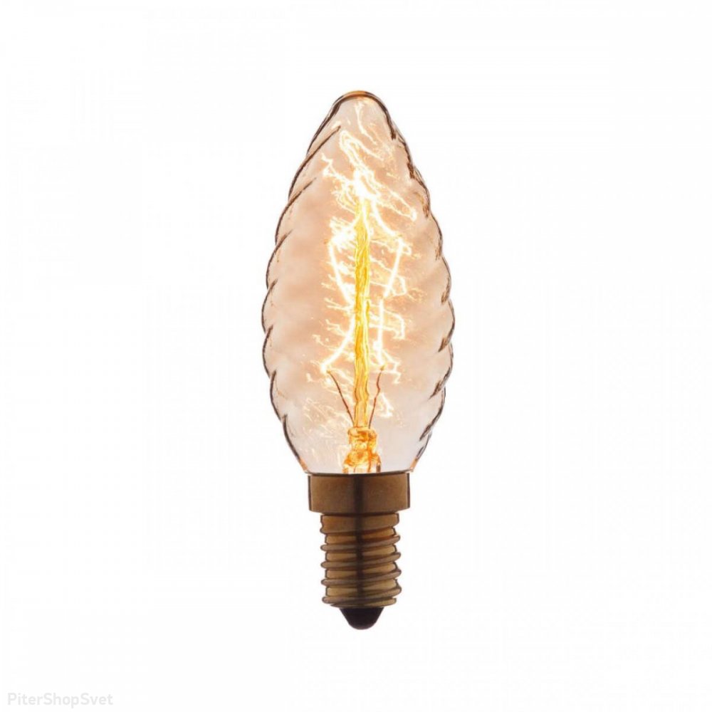 Ретро лампа Эдисона свеча 60Вт E14 свеча 3560-LT