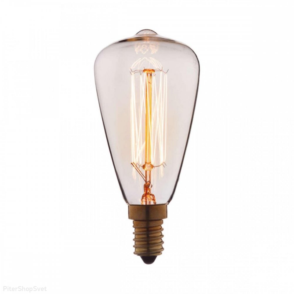 40Вт декоративная лампа накаливания E14 4840-F