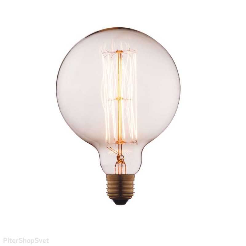 60Вт декоративная лампа накаливания большой шар E27 G12560