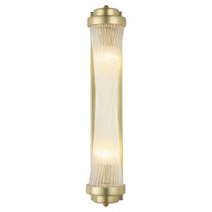 Настенный светильник золотого цвета со стеклянными палочками