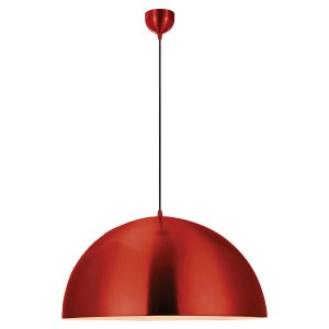 Купольный подвесной светильник, красный «Saratoga»