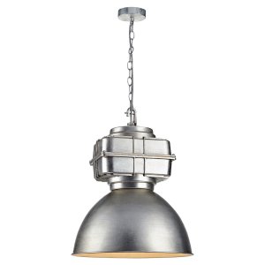 Купольный металлический серебряный светильник «Arta»