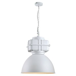 Белый купольный подвесной светильник «Arta»