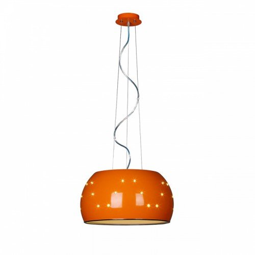 Люстра оранжевая со светодиодами на внешней стороне 1000/1S Orange LuceSolara