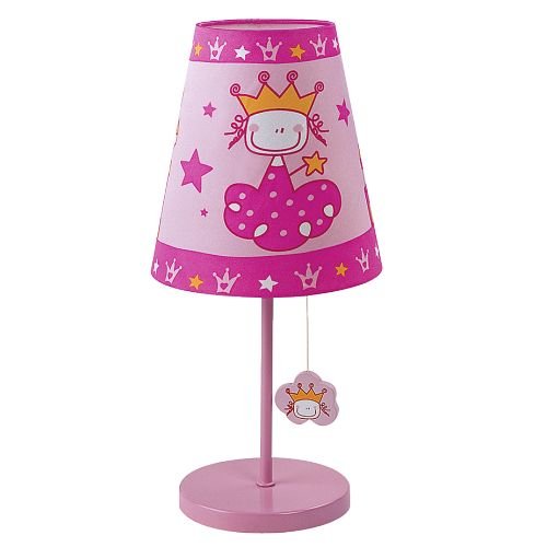 Настольная лампа розового цвета с принцессой 1003/1L Princess LuceSolara