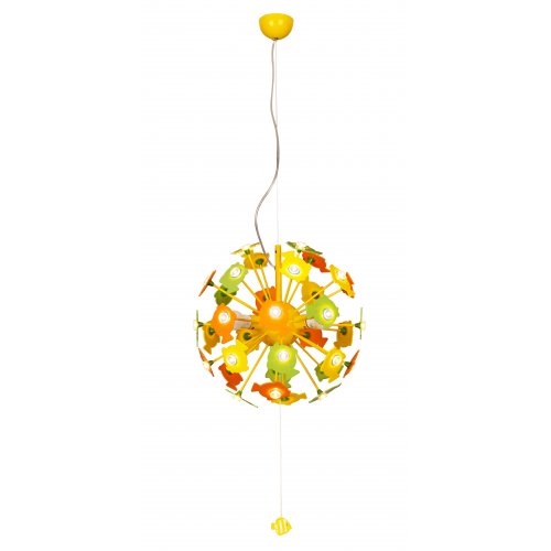 Подвес в форме шара с рыбками LED 1005/3S+34 LED Multicolor LuceSolara