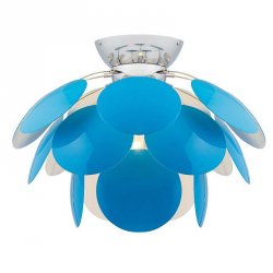 Сине-белый светильник из металла 3000/4PL Blue/White