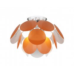 Люстра из оранжевых металлических пластин 3000/4PL Orange/White