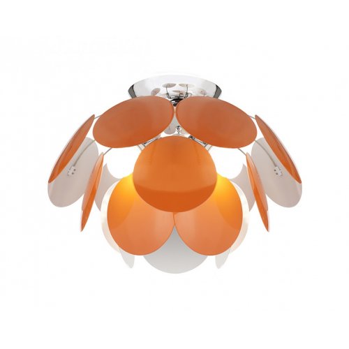 Люстра из оранжевых металлических пластин 3000/4PL Orange/White LuceSolara
