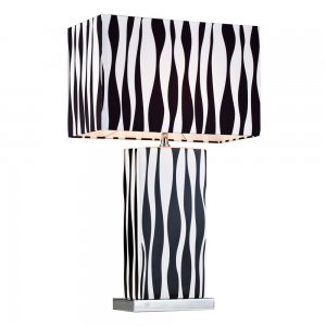 Настольная лампа с цветом зебры