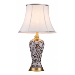 Керамическая лампа с текстильным абажуром Harrods T933.1