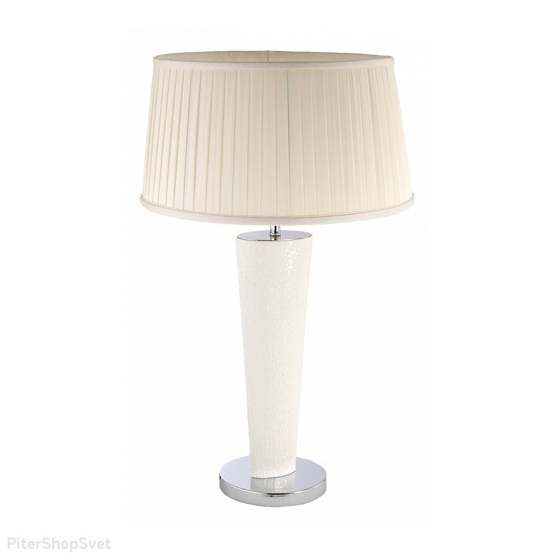 белая настольная лампа Pelle Bianca T119.1