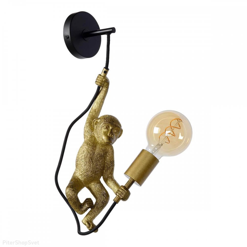 Настенное бра обезьяна с лампочкой в лапе «Extravaganza Chimp» 10202/01/30