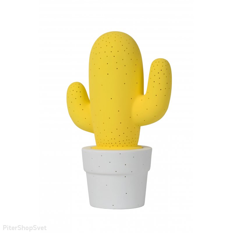 Настольная лампа жёлтый кактус «CACTUS» 13513/01/34