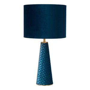 Настольная лампа бирюзового цвета «Extravaganza Velvet»