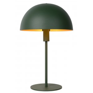 Зелёная настольная лампа купол «Siemon»