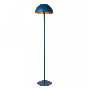 Синий напольный торшер купол «Siemon»