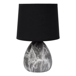 Настольная лампа с черным абажуром «Marmo»