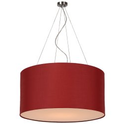 Бордовый подвесной светильник из хлопка 61452/40/57 CORAL