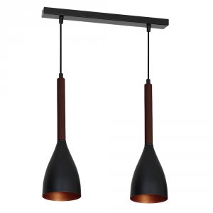 Чёрные подвесные светильники 9160 «MUZA»