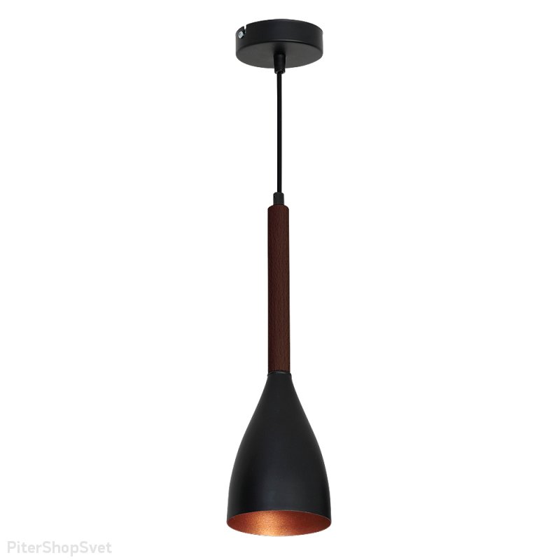 Чёрный подвесной светильник «MUZA» 9159