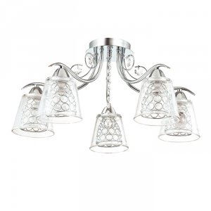 Потолочная люстра с хрусталём 3445/5C «POLINA»