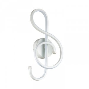 Белый светодиодный светильник скрипичный ключ «FELIX»