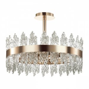 Потолочная люстра золотого цвета с брызгами «Margot»