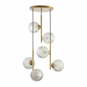 Подвесы с плафонами шар на круглом основании «Geneva»