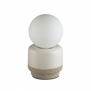 Керамическая настольная лампа с плафоном шар «Himiko»