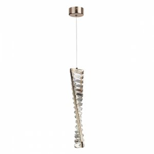Светодиодный подвесной светильник с кристаллами 10Вт 3000К «Roselle»