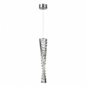 Хромированный подвесной светильник с кристаллами 10Вт 3000К «Roselle»