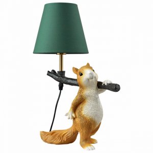 Настольная лампа белка с веткой на плече «Squirrel»