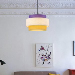 Подвесная люстра с разноцветным абажуром «Palermo»