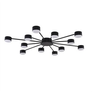 Чёрная потолочная люстра «TORINA»