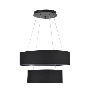 Подвесная люстра 2 кольца с абажурами «SAVA»