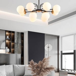 Люстра на штанге с плафонами шар «ELRONA»