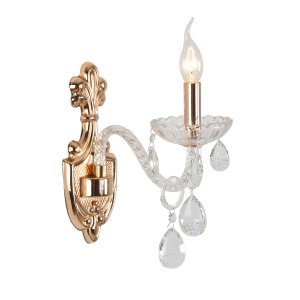 Настенное бра свеча с подвесками «ALISSA»