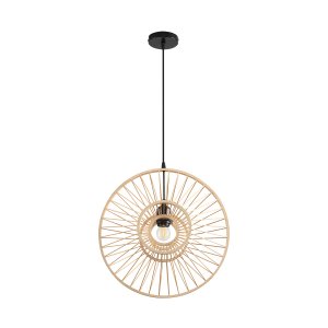 Подвесной светильник с деревянным плафоном «CHAKRA»