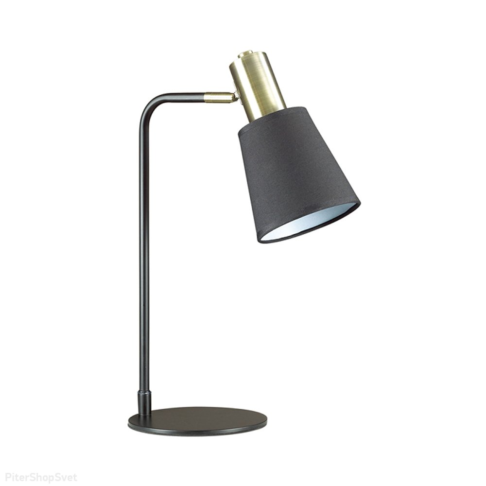 Настольная лампа с чёрным текстильным абажуром «Marcus» 3638/1T