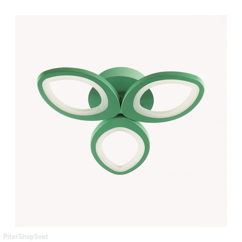 Зелёная потолочная люстра с пультом «Lulu» 4576/60CL