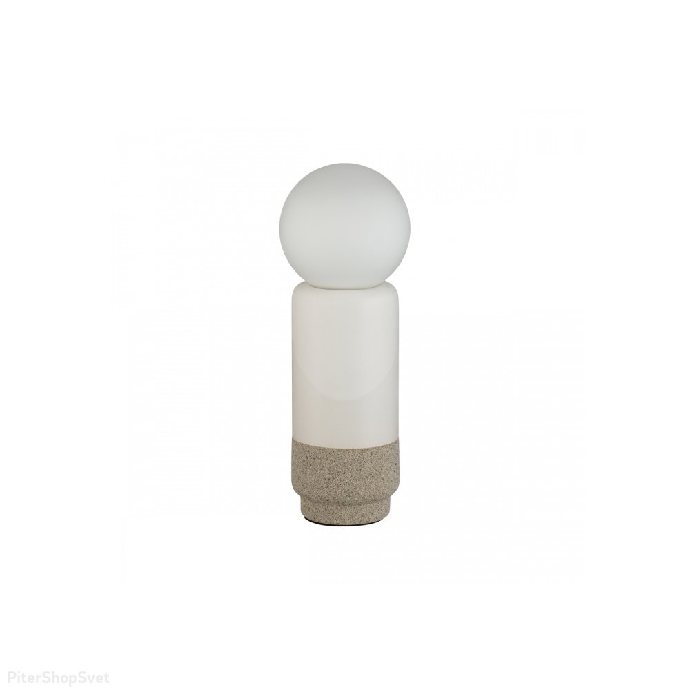 Керамическая настольная лампа с плафоном шар «Himiko» 5669/1T