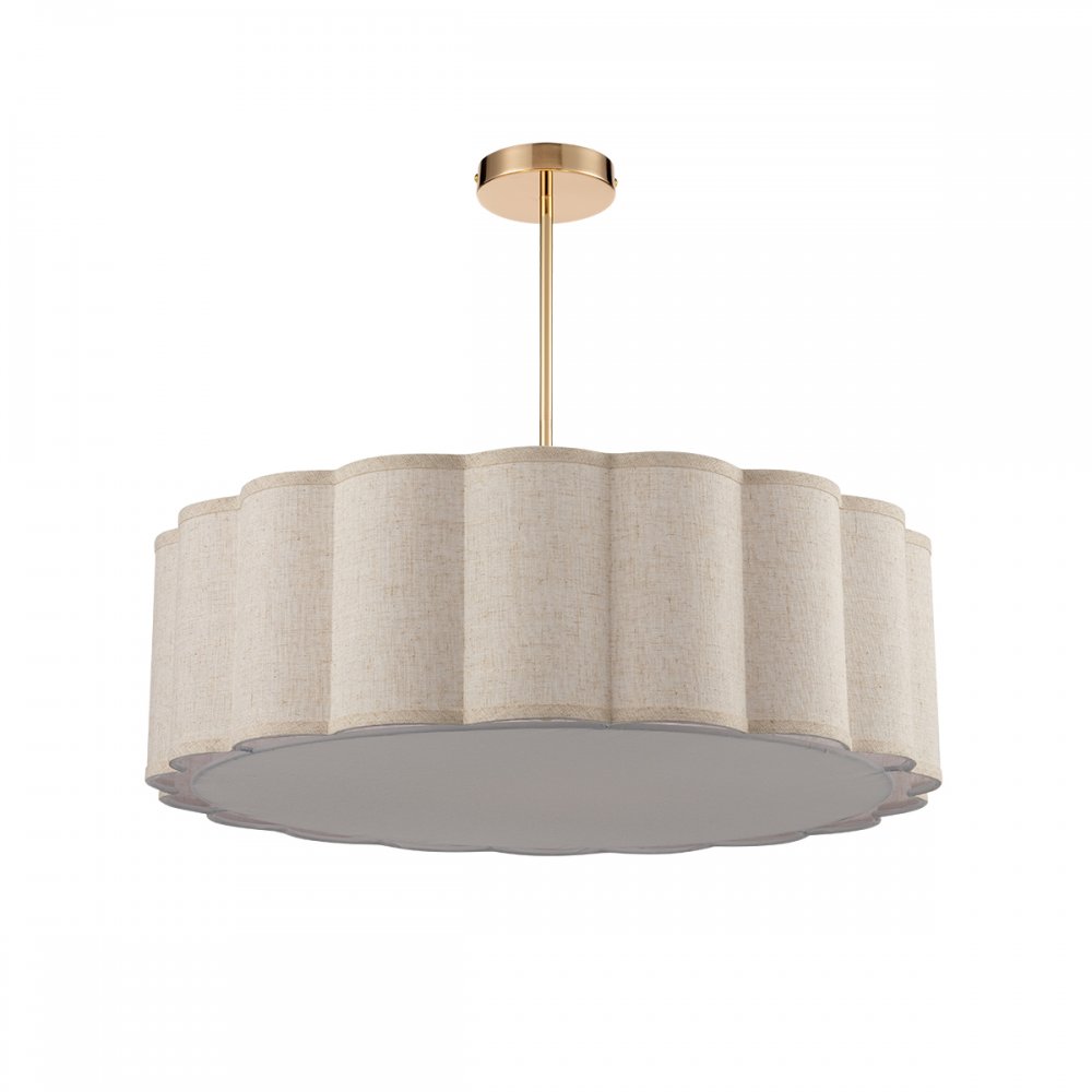 Люстра на штанге с абажуром барабан «Kortni» 8287/7