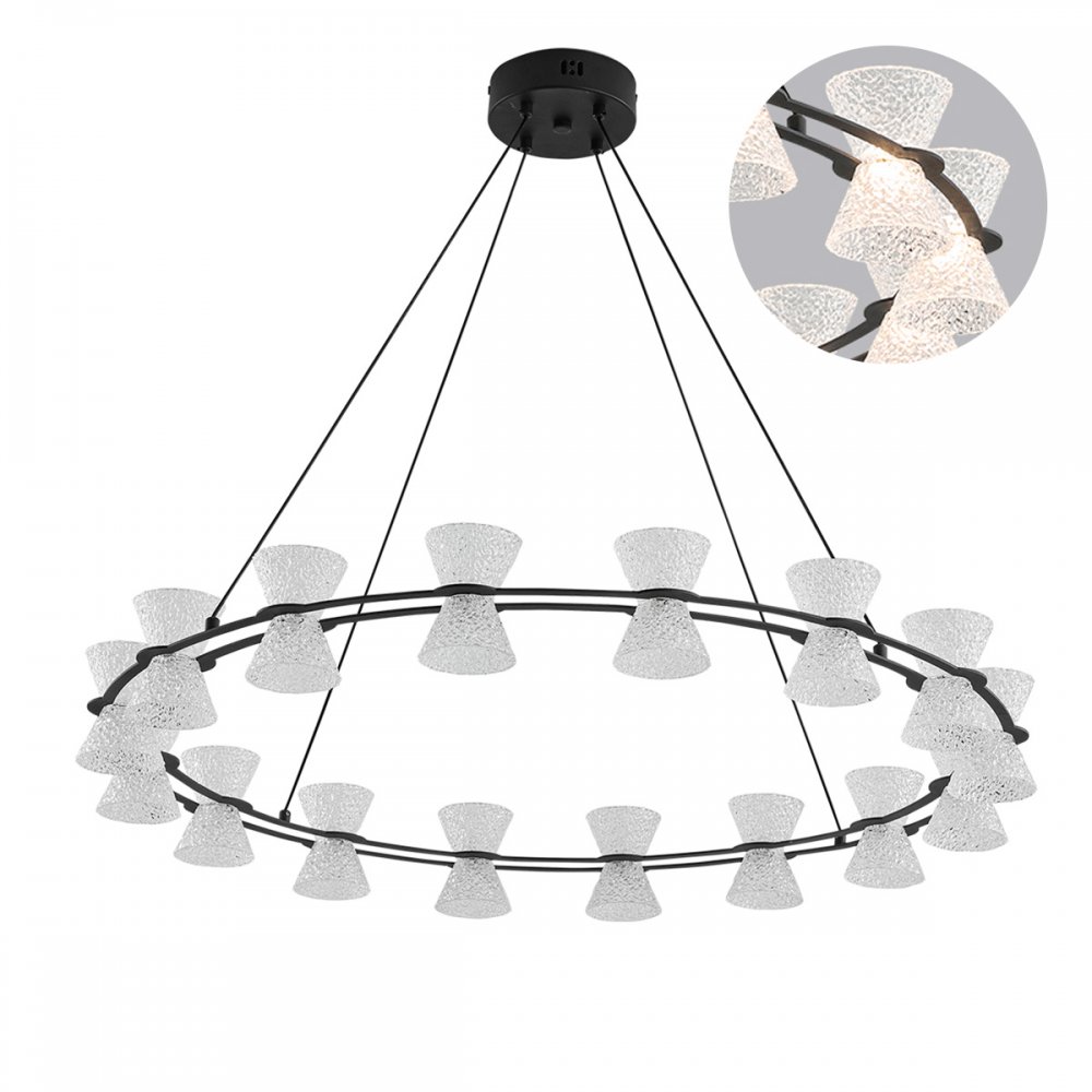 Подвесная люстра кольцо 87см 54Вт 3000К «VINORA» 8341/54L