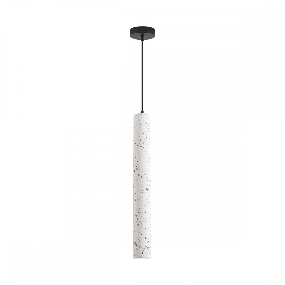 Подвесной светильник цилиндр 50см из бетона и терраццо «SHAMAREL» 8356/1B